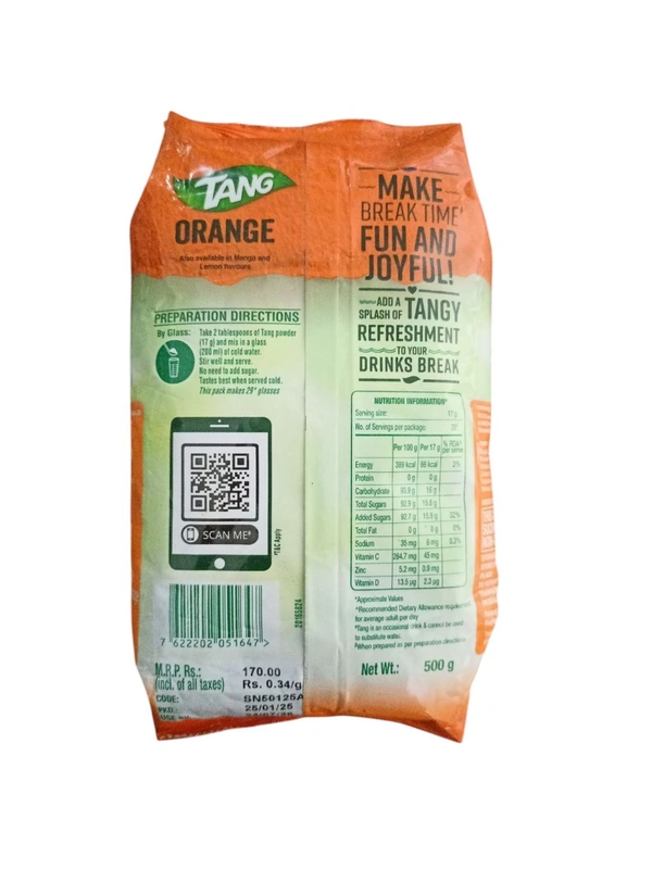 Tang Orange Flavour 500g