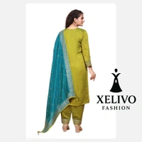 Kurti Set With Fancy Dupatta  - L