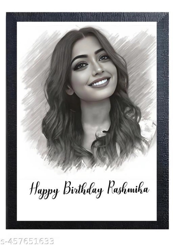 Vibeprint Personalized Sketch Photo Frame Custom Photo Frame for Birthday Gift for Friends, Family, Lover, Husband, Wife, Girlfriend, Boyfriend for Everyone (Black, 8x12 , A4 Size)