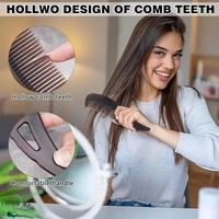 Dandruff Comb Energy Massage Comb - Scalp Massage & Hair Oil Applicator, Lice Remover & Scalp Massager Brush, Unisex Brown Plastic Hair Dressing Comb for Dandruff Remova
