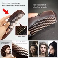 Dandruff Comb Energy Massage Comb - Scalp Massage & Hair Oil Applicator, Lice Remover & Scalp Massager Brush, Unisex Brown Plastic Hair Dressing Comb for Dandruff Remova