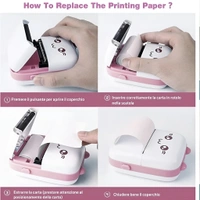 Mini Thermal Printer Gift Box (2Year Warranty) Inkless Bluetooth Pocket Printer with Poucqh, 13 Paper & Sticker Rolls. Compatible with iOS, Android (Pink)  ( COD Available )