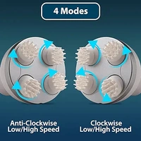Hair Scalp Rechargeable Electric Head Kneading Massager,4 Speed Modes, Handheld Portable Head Scratcher Massager for Hair Growth  ( COD Available ) - Tickle Me Pink