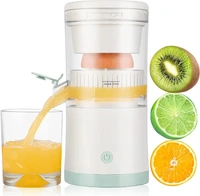 Electric Juicer, Portable Rechargeable Juicer, USB Charge Juicer For Fruits Like Masticating,Orange Juicer Lemon Squeezer for Orange, Lemon, Grapefruit  ( COD Available ) - White