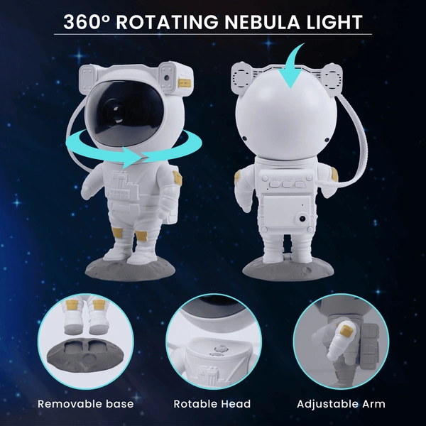 Astronaut Galaxy Projector with Remote Control - 360° AdjustableGaming Room, Home and Party (Corded Electric)  ( COD Available )