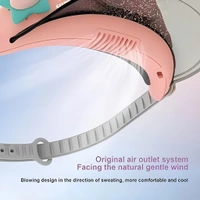 Outdoor Electric Fan Cap USB Charging Portable Fan With 3-Speed Regulation Fan (Pink/29 x 16.5 x 6.5cm)  ( COD Available )