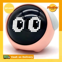 Cute Alarm Clock with Dual Alarm & Adjustable Brightness, Snooze Function & Temperature  ( COD Available ) - White