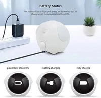 Cute Alarm Clock with Dual Alarm & Adjustable Brightness, Snooze Function & Temperature  ( COD Available ) - White