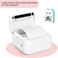 Thermal Printer Paper Roll 5 PCS White Self-Adhesive Thermal Printing Paper Printer Sticker Paper for Mini Thermal Printer  ( COD Available )
