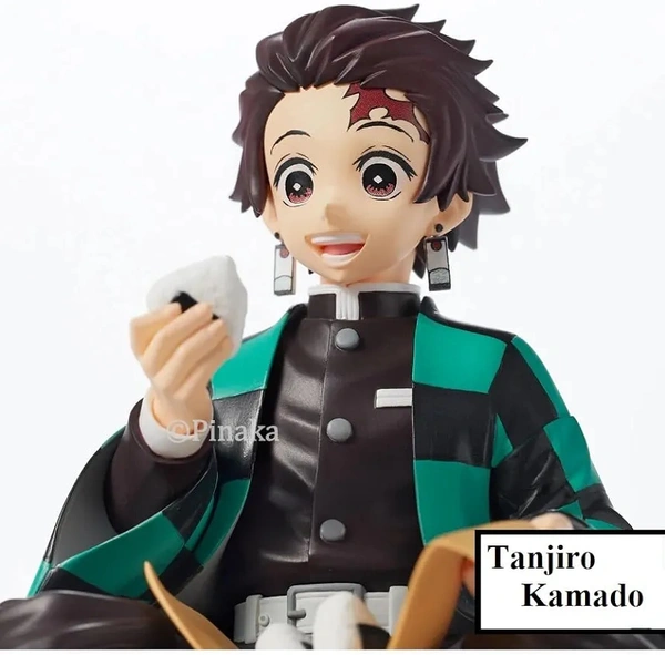Demon Slayer Figure Eat Rice Balls Kamado Tanjirou Figure Nezuko Figure (Agatsuma Zenitsu)  ( COD Available )