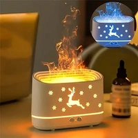 Humidifier for Home, Flame Diffuser/Atmosphere Light Humidifier - Portable Noiseless Aroma Aromatherapy Machine,  ( COD Available )
