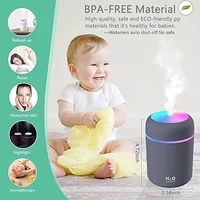 Cool Mist Humidifier & Aroma Diffuser: Enhance Your Environment with Colorful Ambient Lighting - Perfect for Home, Office, and Car - 1 Pack ( COD Available )