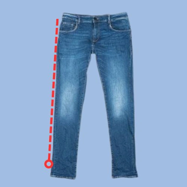 Reduce Jeans Length Normal Fold