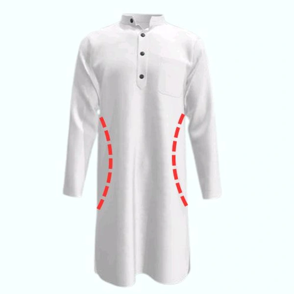 Kurta Side Fitting