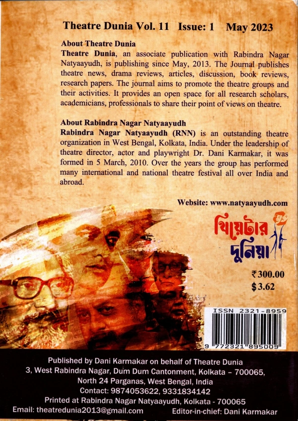 Theatre Dunia - Vol. 11 - Issue - 1, May, 2023