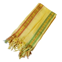 Special Quality Off-White Uttorio With Red, Green & Golden Border