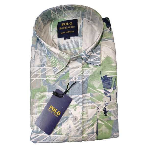 Multicolered Regular Fit Printed Shirt - L