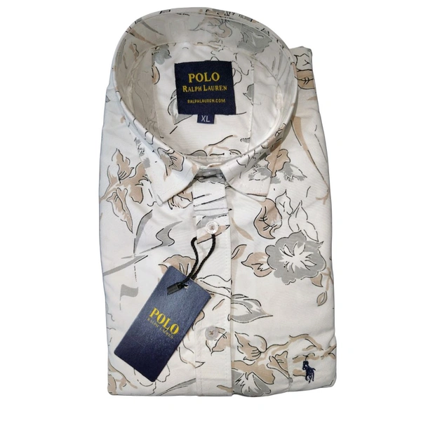 Floral Printed Casual Shirt for Men - L