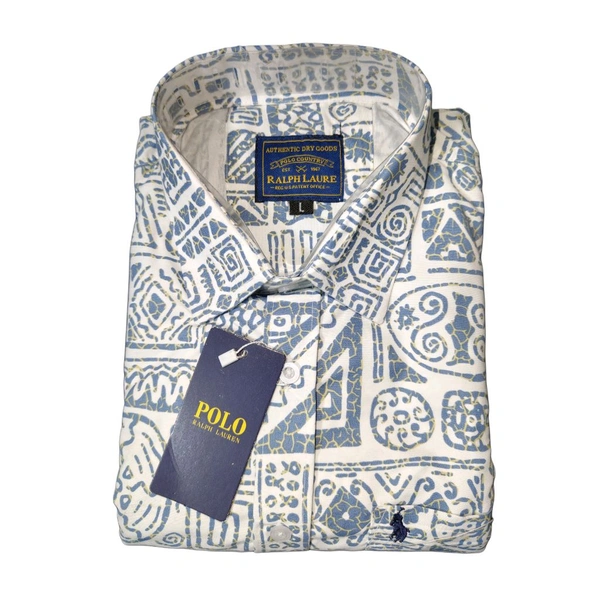 MULTI-COLOUR FLORAL LINEN SHIRT - XL