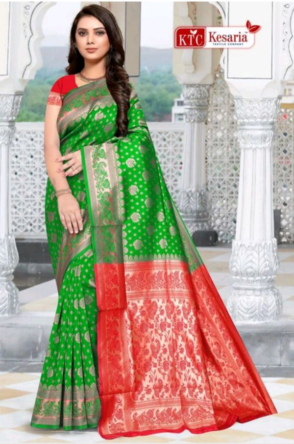 RAPAIR JAQUARD SILK SAREE WITH UN STITCHED BLOUSE