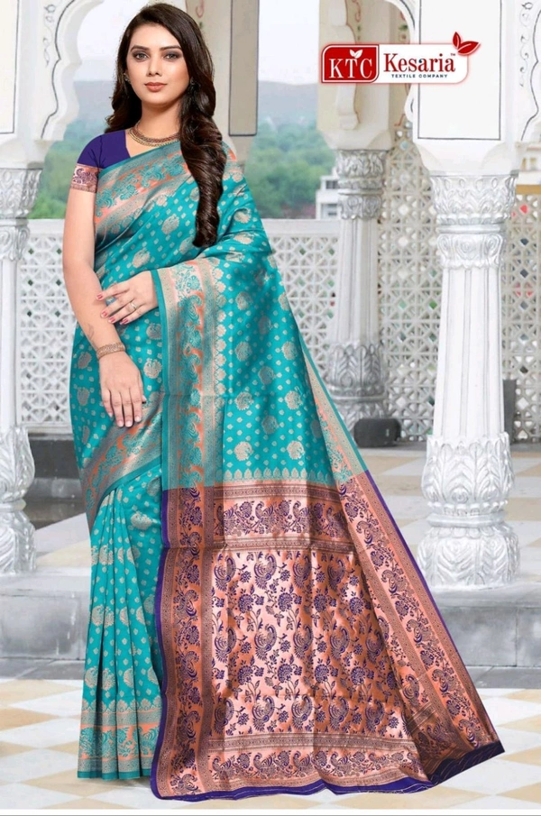 RAPAIR JAQUARD SILK SAREE WITH UN STITCHED BLOUSE