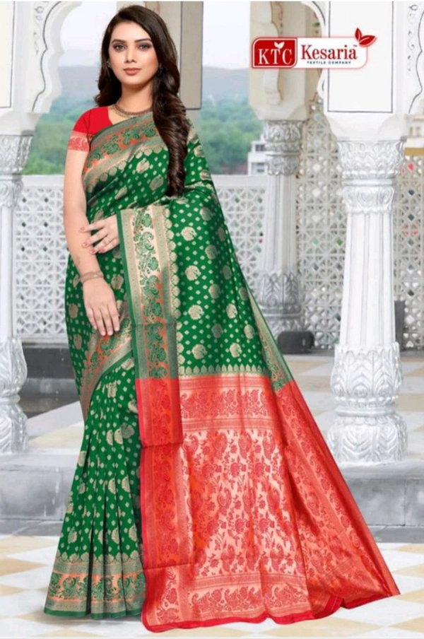 RAPAIR JAQUARD SILK SAREE WITH UN STITCHED BLOUSE