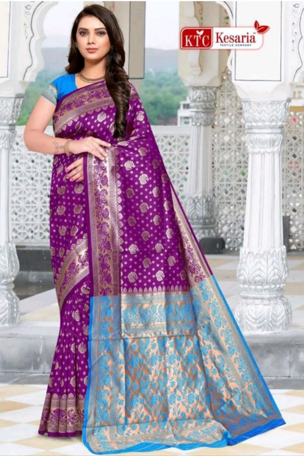 RAPAIR JAQUARD SILK SAREE WITH UN STITCHED BLOUSE