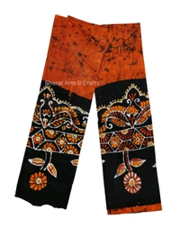 Maroon & Black Batik Printed Pure Cotton Uttorio