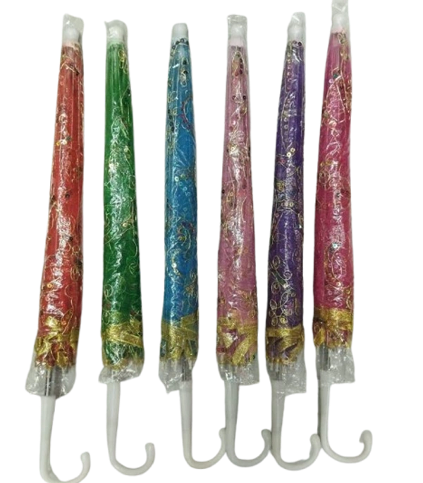Exquisite Handmade Mini Lace Parasol Umbrella – Perfect for Janmashtami Decorations