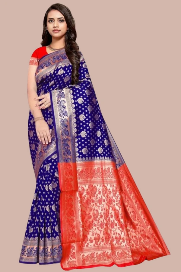 RAPAIR JAQUARD SILK SAREE WITH UN STITCHED BLOUSE