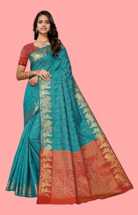 Banarasi Bandhni Silk Saree
