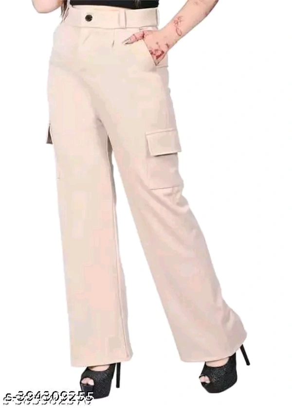 Korean Pants - White, 28