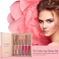 12 Colors Liquid Lipstick Set Matte Lip Gloss, Velvet Lip Gloss -HANDAIYAN