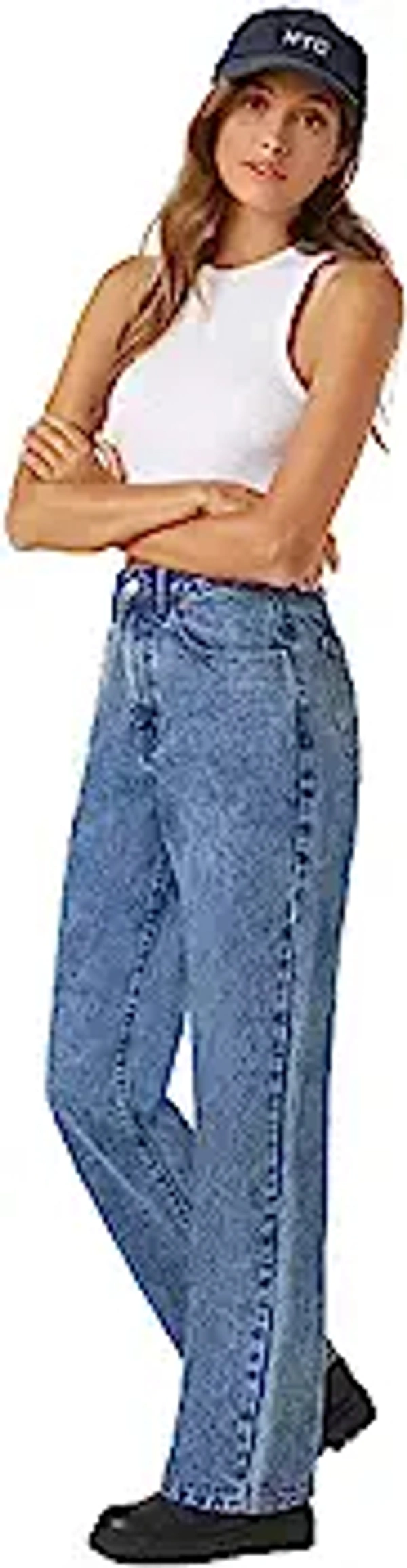 KOTTY Women High Rise Cotton Lycra Blend Ankle Length Jeans - 32