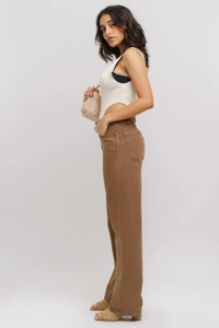 FREAKINS  Brown Wide Leg Jeans - 34