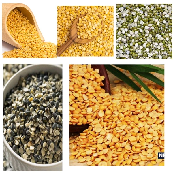 सभी Dal (दाल)- moong ki daal, arhar ki dal,chane ki dal, urad ki dal - demo product not to sell