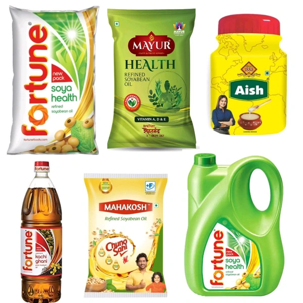 All Tel,Refined oil ,dalda and ghee, mayur, fortune, mahakosh - demo not to sell