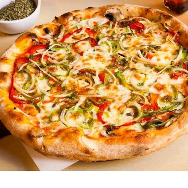 Burger Pizza and sandwich  - capsicum Regular medium pizza