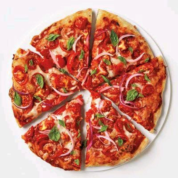 Burger Pizza and sandwich  - tomato Regular medium pizza