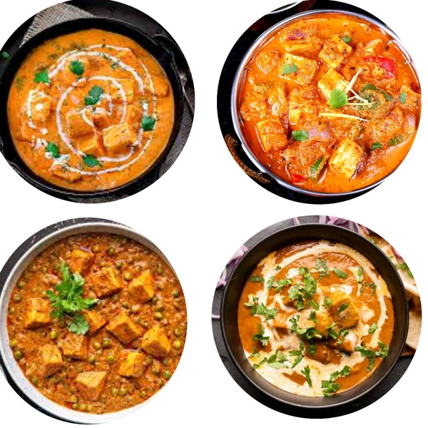 पनीर स्पेशल डिशेज- shahi paneer, matar paneer, kadhai paneer, butter paneer - demo product not for sell