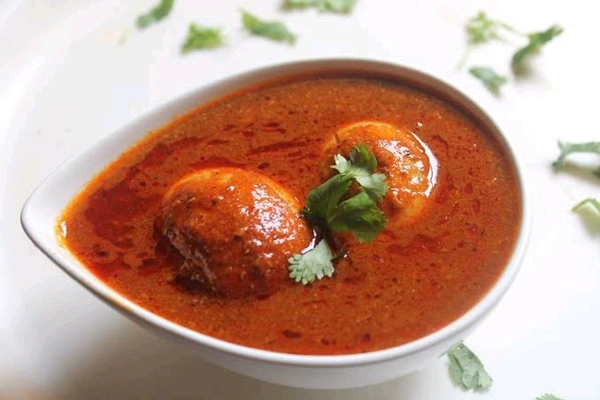 Nonveg - anda kari (egg kari) , biryani rice - अंडा करी ( 2 अंडा)