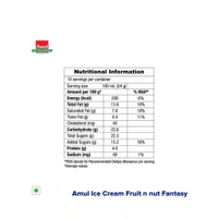 Cakes, Ice creams, pastie - Amul fruit nut fantacy 1L