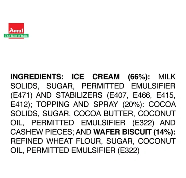 Cakes, Ice creams, pastie - amul gold tricon butterskotch 120ml