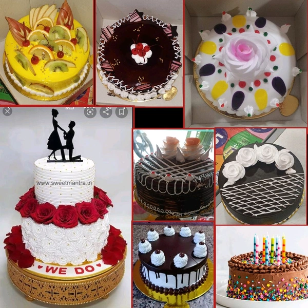 Cakes, Ice creams, pastie - custom special cakes (price - 200 to 800)