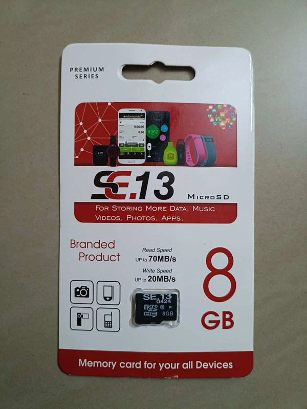 SE.13 8GB MEMORY CARD  - Black