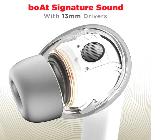 Boat Airdopes Atom 83 ( White & Blue) - Blue