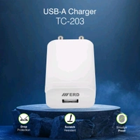 ERD TC-203 CHARGER USB A WHITE 12W - White