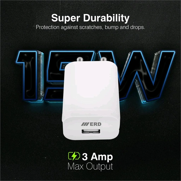 ERD TC-204 USB-A DOCK CHARGER WHITE 15W - White