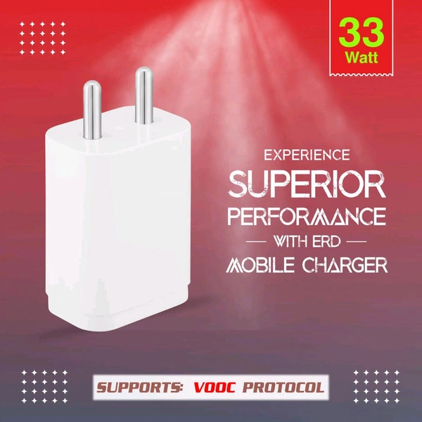 ERD TC-223 USB-A VOOC Charger 33W - White