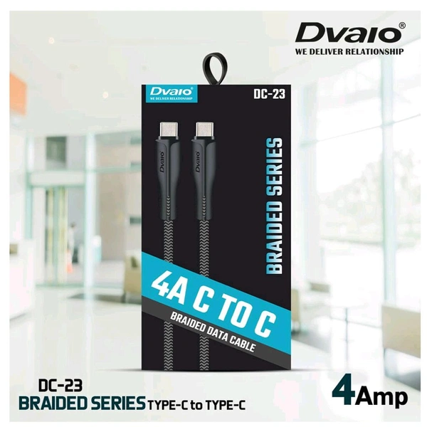 Dvaio DC-23 4AMP TYPE - C To C (FULL COPPER WIRE)